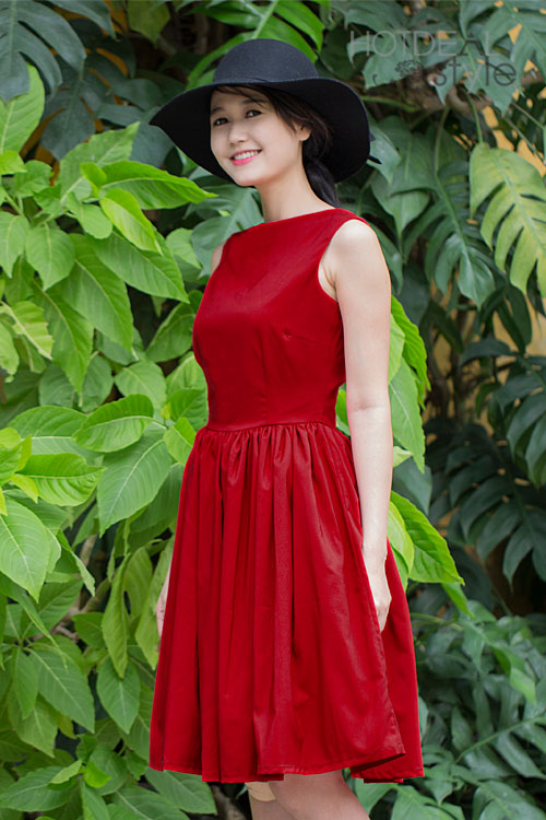 Đầm X&ograve;e Vintage Cổ Điển